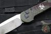 Microtech LUDT OTS Auto Knife- Slab Sided- Outbreak Edition- Outbreak Finished Plain Edge Blade 135S-1 OBDS SN017