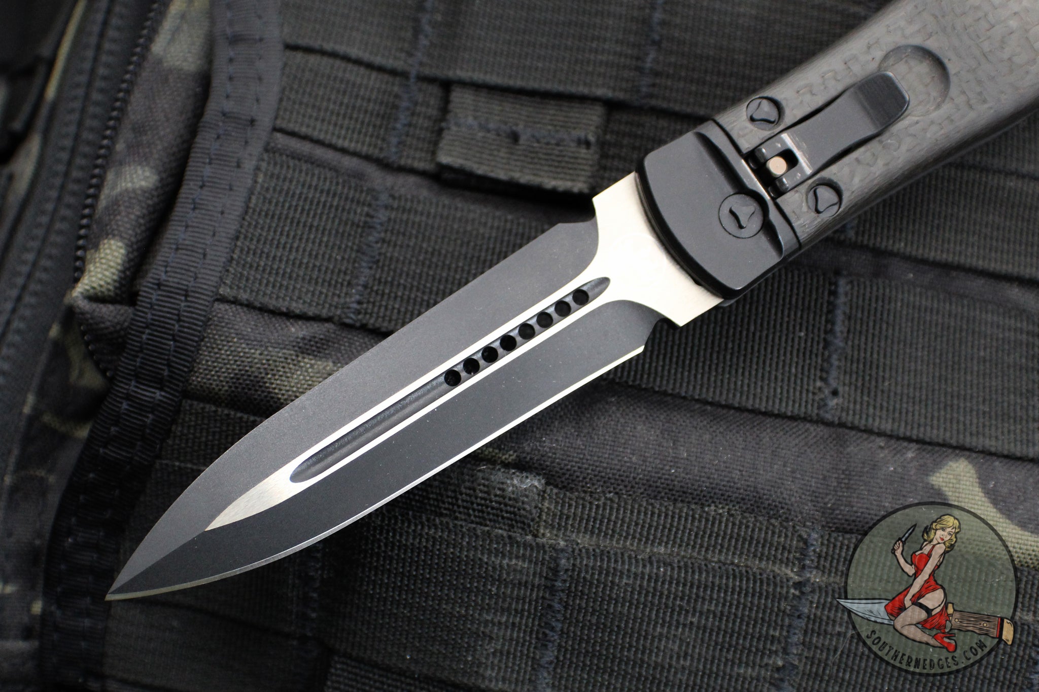 Microtech Cobra Knife Auto Lever Lock Tactical False Double Edge Li