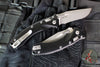 Microtech Knives- Amphibian Ram-Lok Folder- MINI- Black Aluminum Handle- Apocalyptic Finished Blade 137MRL-10 AP