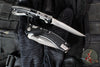 Microtech Knives- Amphibian Ram-Lok Folder- MINI- Frag Pattern Black Aluminum Handle- Apocalyptic Finished Blade 137MRL-10 APFR