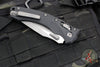 Microtech Knives- Amphibian Ram-Lok Folder- Fluted Black G-10 Handle- Apocalyptic Part Serrated Edge Blade 137RL-11 APFLGTBK