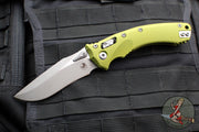 Microtech Knives- Amphibian Ram-Lok Folder- Fluted OD Green Aluminum Handle- Apocalyptic Finished Blade 137RL-10 APFLOD