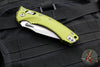 Microtech Knives- Amphibian Ram-Lok Folder- Fluted OD Green Aluminum Handle- Apocalyptic Finished Blade 137RL-10 APFLOD