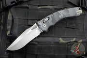 Microtech Knives- Amphibian Ram-Lok Folder- Fluted Urban Camo Finished Aluminum Handle- Urban Camo Finished Plain Edge Blade- Apocalyptic Finished Hardware 137RL-10 APFLUCS