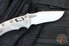 Marfione Select- Amphibian Ram-Lok Folder- Stonewash Finished Smooth Titanium Handle- Stonewash Plain Edge Blade- Blue Ti Backspacer 137RL-10 MS2