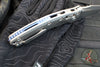 Marfione Select- Amphibian Ram-Lok Folder- Stonewash Finished Smooth Titanium Handle- Stonewash Plain Edge Blade- Blue Ti Backspacer 137RL-10 MS2