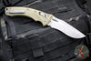 Microtech Knives- Amphibian Ram-Lok Folder- Fluted OD Green G-10 Handle- Apocalyptic Part Serrated Edge Blade 137RL-11 APFLGTOD