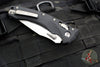 Microtech Knives- Amphibian Ram-Lok Folder- Fluted Black G-10 Handle- Stonewash Part Serrated Blade 137RL-11 FLGTBK