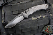 Microtech Knives- Amphibian Ram-Lok Folder- Fluted Carbon Fiber Handle- Black DLC Plain Edge Blade 137RL-1 DLCTFLCFS