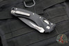 Microtech Knives- Amphibian Ram-Lok Folder- Fluted Black Aluminum Handle- Black Finished Blade 137RL-1 FL