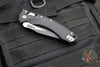 Microtech Knives- Amphibian Ram-Lok Folder- Fluted Black Aluminum Handle- Black Finished Blade 137RL-1 FL