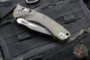 Microtech Knives- Amphibian Ram-Lok Folder- Fluted Outbreak Finished Aluminum Handle- Black Finished Blade 137RL-1 FLOBS