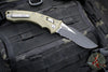 Microtech Knives- Amphibian Ram-Lok Folder- Fluted OD Green G-10 Handle- Black Part Serrated Edge Blade 137RL-2 FLGTOD