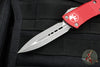 Microtech Troodon OTF Knife- Red Handle- Double Edge- Apocalyptic Blade 138-10 APRD