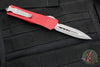 Microtech Troodon OTF Knife- Red Handle- Double Edge- Apocalyptic Blade 138-10 APRD