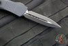 Microtech Troodon OTF Knife- Double Edge- Carbon Fiber Top- Black Blade 138-1 CFS SN039