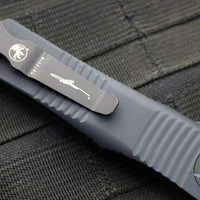 Microtech Troodon OTF Knife- Double Edge- Carbon Fiber Top- Black Blade 138-1 CFS SN039