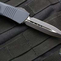Microtech Troodon OTF Knife- Double Edge- Carbon Fiber Top- Black Blade 138-1 CFS SN033