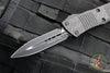 Microtech Troodon OTF Knife- Double Edge- Carbon Fiber Top- Black Blade 138-1 CFS SN035