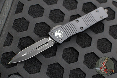 Microtech Troodon OTF Knife- Tactical- Double Edge- Black Handle- Black Blade 138-1 T 2019