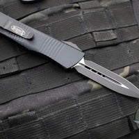 Microtech Troodon OTF Knife- Tactical- Double Edge- Black Handle- Black Blade 138-1 T 2019