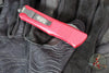 Microtech Troodon RED Double Edge OTF knife with Black Blade 138-1 RD