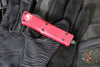 Microtech Troodon RED Double Edge OTF knife with Black Blade 138-1 RD