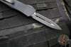 Microtech Troodon Tactical Double Edge OTF knife Black with Black FULL Serrated Blade 138-3 T