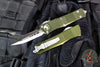 Microtech Troodon OD Green Double Edge OTF knife with Satin Blade 138-4 OD
