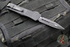 Microtech Troodon OTF Knife- Double Edge- Tactical- Black Handle- Double Full Serrated Black Blade 138-D3 T v3