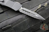 Microtech Troodon OTF Knife- Double Edge- Tactical- Black Handle- Double Full Serrated Black Blade 138-D3 T v3