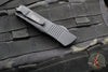 Microtech Troodon OTF Knife- Double Edge- Tactical- Black Handle- Double Full Serrated Black Blade 138-D3 T v3