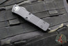 Microtech Troodon OTF Knife- Double Edge- Tactical- Black Handle- Double Full Serrated Black Blade 138-D3 T v3