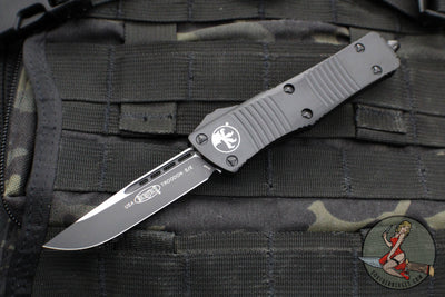 Microtech Troodon OTF Knife- Single Edge- Tactical- Black Handle- Black Blade 139-1 T 2020