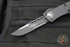 Microtech Troodon OTF Knife- Tactical- Single Edge- Black Handle- Black Part Serrated Blade 139-2 T 2020