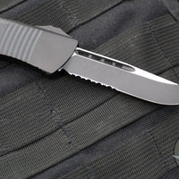 Microtech Troodon OTF Knife- Tactical- Single Edge- Black Handle- Black Part Serrated Blade 139-2 T 2020