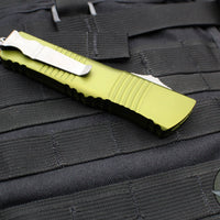 Microtech Combat Troodon OTF Knife- Double Edge- OD Green Handle- Apocalyptic Blade 142-10 APOD