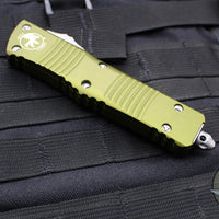 Microtech Combat Troodon OTF Knife- Double Edge- OD Green Handle- Apocalyptic Blade 142-10 APOD