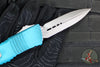 Microtech Combat Troodon OTF Knife- Double Edge- Weathered Turquoise Handle- Apocalyptic Blade 142-10 APWTQ