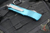 Microtech Combat Troodon OTF Knife- Double Edge- Weathered Turquoise Handle- Apocalyptic Blade 142-10 APWTQ