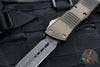 Microtech Combat Troodon OTF Knife- Signature Series- Double Edge- Antique Bronze Finished Handle- Bronze Over Damascus Blade- Low Polished HW 142-16 BZABLPS