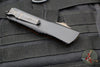 Microtech Combat Troodon OTF Knife- Double Edge- Black Handle- Ultem Inlay- Black DLC Over Damascus Blade 142-16 DLCTULS