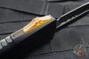 Microtech Combat Troodon OTF Knife- Double Edge- Black Handle- Ultem Inlay- Black DLC Blade 142-1 DLCTULS