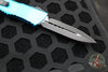 Microtech Combat Troodon OTF Knife- Double Edge- Turquoise Handle- Black Blade 142-1 TQ