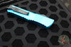 Microtech Combat Troodon OTF Knife- Double Edge- Turquoise Handle- Black Blade 142-1 TQ