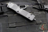 Microtech Combat Troodon OTF Knife- Double Edge- Carbon Fiber Top Handle- Black Full Serrated Edge Blade 142-3 CFS SN091