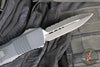Microtech Combat Troodon OTF Knife- Double Edge- Carbon Fiber Top Handle- Black Full Serrated Edge Blade 142-3 CFS SN084