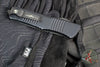 Microtech Combat Troodon OTF Knife- Double Edge- Carbon Fiber Top Handle- Black Full Serrated Edge Blade 142-3 CFS SN084