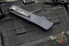 Microtech Combat Troodon OTF Knife- Double Edge- Carbon Fiber Top Handle- Black Full Serrated Edge Blade 142-3 CFS SN093