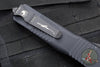 Microtech Combat Troodon OTF Knife- Double Edge- Carbon Fiber Top Handle- Black Full Serrated Edge Blade 142-3 CFS SN095